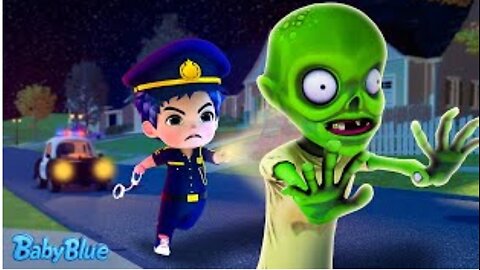 Monster Police 🧟🚨 | Kids Songs & Nursery Rhymes | Baby Blue