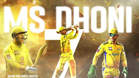 MS Dhoni 🔥🔥 | Mention your favorite cricketer