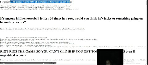 Scientific Proof my games are rigged, Sample Size: 27, 50, 4000, all 70-80% bad teams.