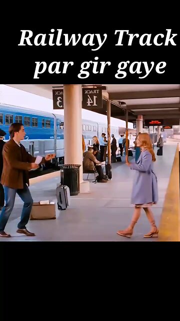 Girl Fall in Railway Track