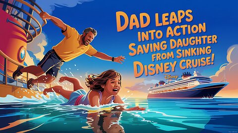 DAD LEAPS INTO ACTION Saving Daughter from Sinking Disney Cruise!