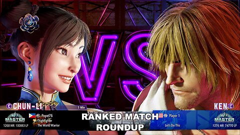 Kuya Kalbo SF6 Ranked Roundup. Chun Li Master Rank [Hori Fight Stick]