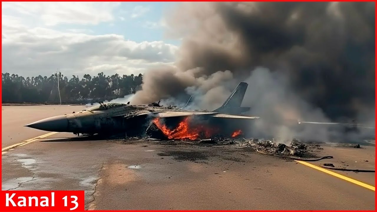 Resistance is growing inside Russia： Su-27UB aircraft burned and destroyed in Krasnodar Territory
