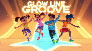 Glow Line Groove | Kids Dance Song (Wiggle Wednesday) | Follow the Glowing Floor Line!