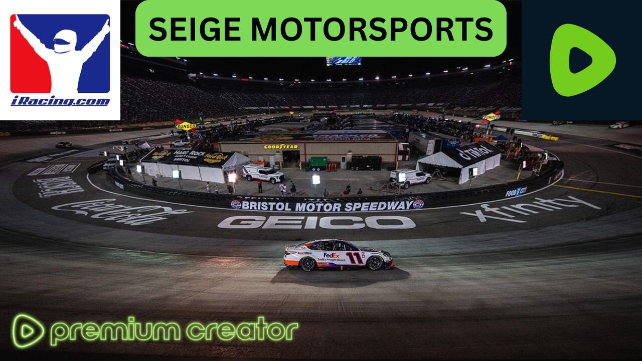 🔴Thursday iRacing Seige, 500 Lap NIS Double-Header from Bristol Motor Speedway🏁!