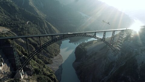World’s Highest-Chenab Bridge, INDIA😍