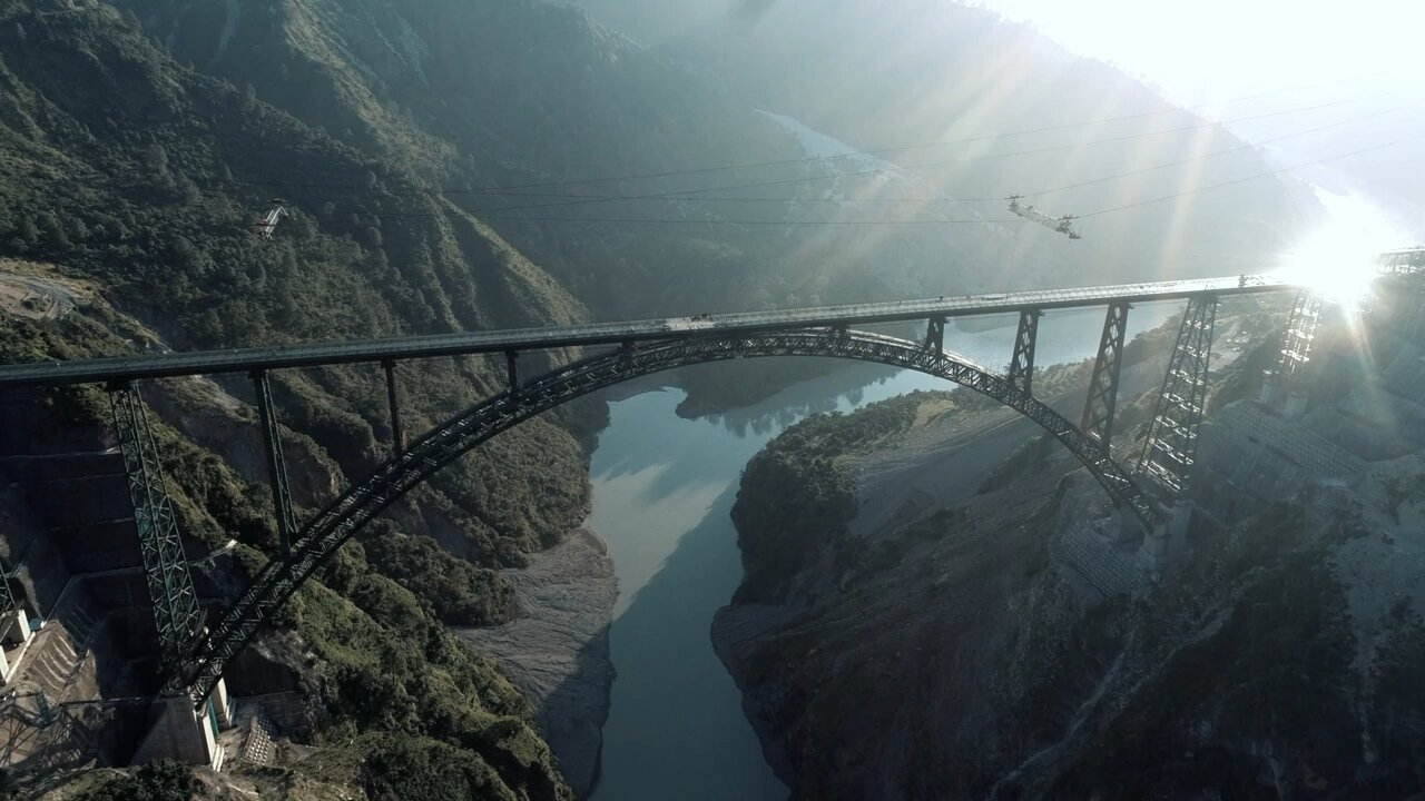 World’s Highest-Chenab Bridge, INDIA😍