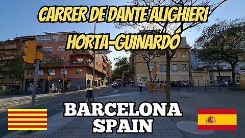 Exploring Barcelona Spain: City Walking Tour Along Carrer de Dante Alighieri