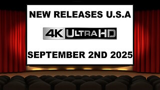 NEW 4K UHD Releases [SEPTEMBER 2ND 2025 | U.S.A]