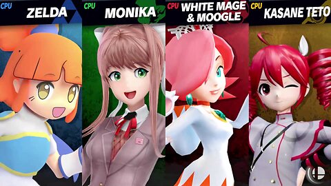 Arle vs Monika vs White Mage vs Teto & Neru [Chaos Kid Member Request]