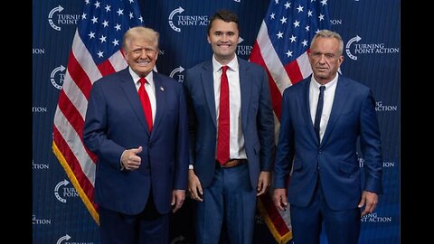 The moment Charlie Kirk found out Trump won.