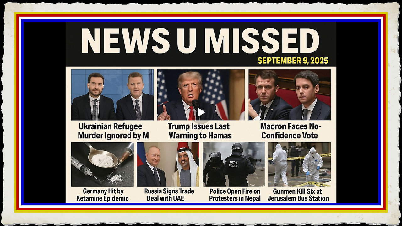 NEWS U MISSED WITH PAUL BROOKER WARREN THORNTON 9TH SEPTEMBER