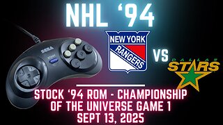 NHL '94 Championship of the Universe Game 1: Rangers at Stars {Genesis}