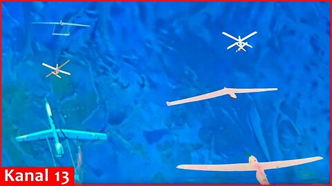 Ukrainian FPV Drone shoots down Russia's rare Orion reconnaissance, strike drone for the first time