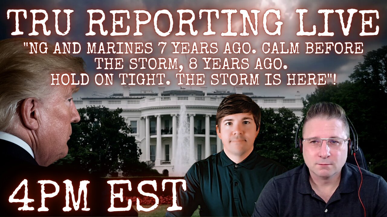 "NG and Marines 7 YEARS AGO. Calm before the storm, 8 YEARS AGO. Hold on tight. The STORM is here."
