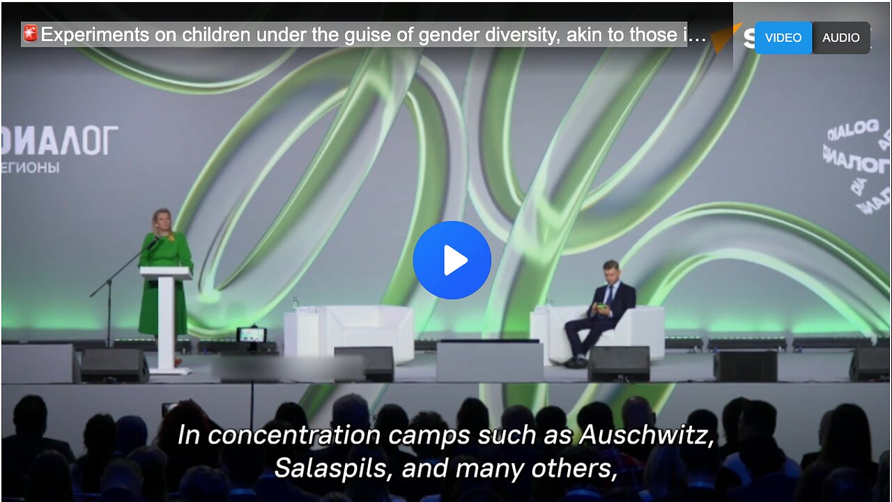 🚨Experiments on children under the guise of gender diversity, akin to those in concentration camps - Maria Zakharova, Russia’s MFA spox, clip 2