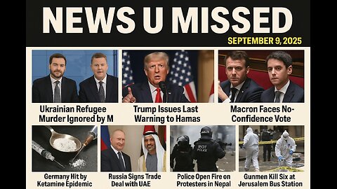 NEWS U MISSED WITH PAUL BROOKER & WARREN THORNTON 9TH SEPTEMBER