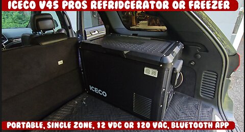 ICECO. 47.5QT VL45ProS Single Zone Portable Refrigerator or Freezer. Timed and Thermal image