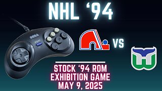 NHL '94: Whalers (Len the Lengend) at Nordiques (Shaftman) {Genesis} - Exhibition 130