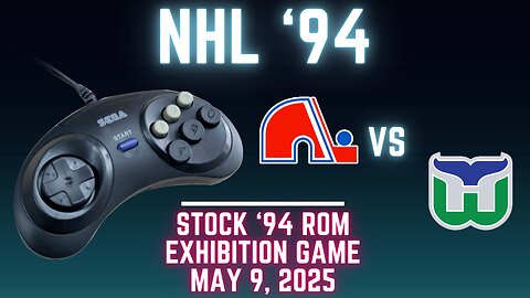 NHL '94: Whalers (Len the Lengend) at Nordiques (Shaftman) {Genesis} - Exhibition 130