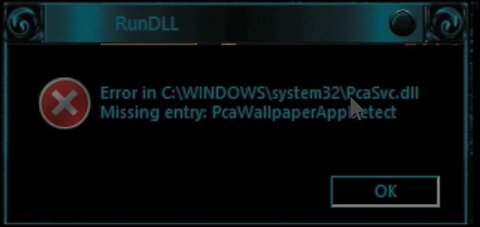 🤨System32 PcaSvc.dll Error Fix PcaWallpaperAppDetect Missing entry Task Scheduler 🤨