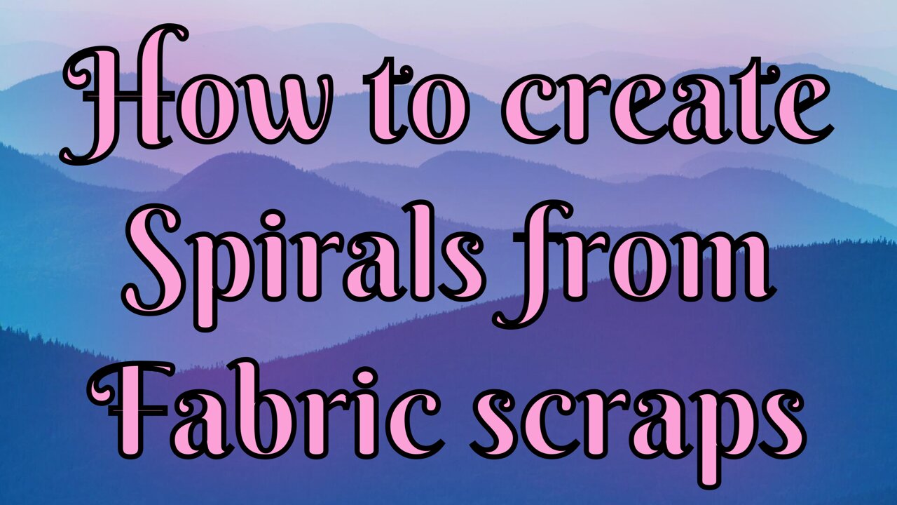 How to create spirals from fabric scraps