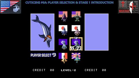 The Cutscene Project: "Aero Fighters 2" [Spanky (YF-23)] (Arcade - 1994) [NA Version]