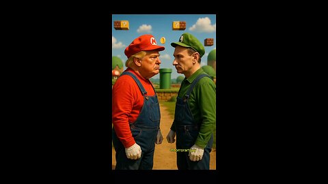 Mario Trump & Luigi Putin Fight