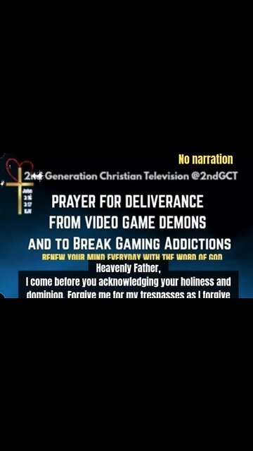 Prayer for Deliverance from Video Game Demons and Break Gaming Addictions. #addiction #help #prayer