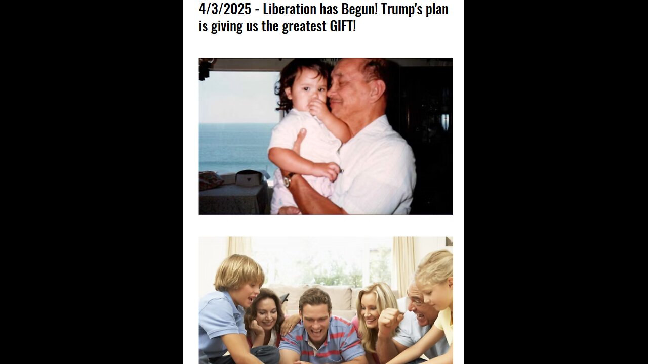 4/3/2025 - Liberation has Begun! Trump's plan is giving us the greatest GIFT!