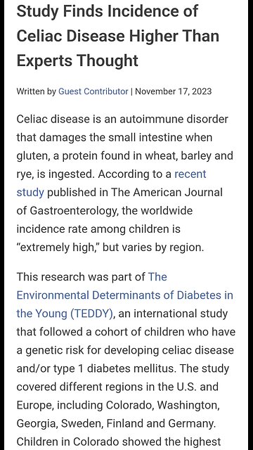 Celiac Disease Higher Than Experts Thought Treatment Awareness