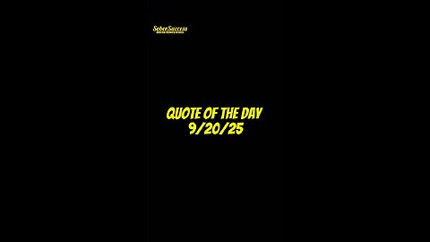 Daily Quote 📝 | 9/20/25 #MotivationalQuotes #LifeQuotes #QuotesAboutLife #SobrietyQuotes