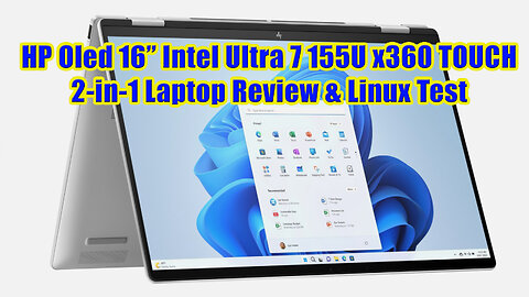 ✅ OLED HP Envy 2in1 x360 16inch Intel Ultra 7 155U Touch Screen Laptop Review Linux #wisebuyreviews
