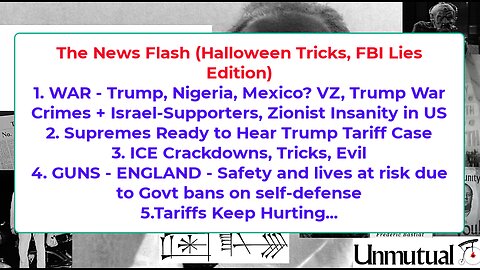 Liberty Conspiracy Live 11-3-25 Nigeria, Vz, Trump War-Man, Tariffs n SCOTUS, ICE New Evils