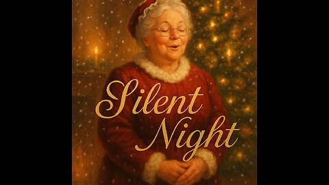Portrait Format Silent Night Christmas Carol with Lyrics | Mrs. Claus Lip Sync | Mary Martin 1964