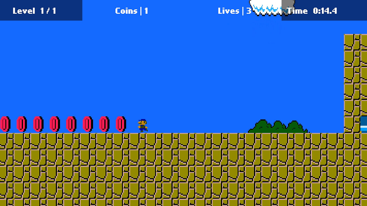 Super Lario Bro in Microstudio 2 - Browser Longplay [2+ Mins, 1080p60fps]
