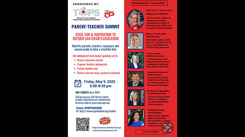Eye of the STORM LIVE-> TOPS Parent Teacher Summit 05/09/25