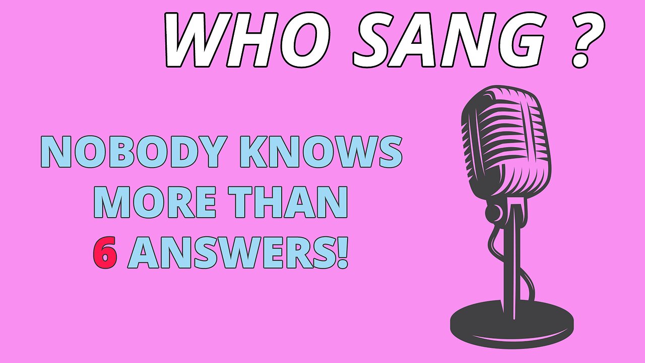 Who Sang These Songs?