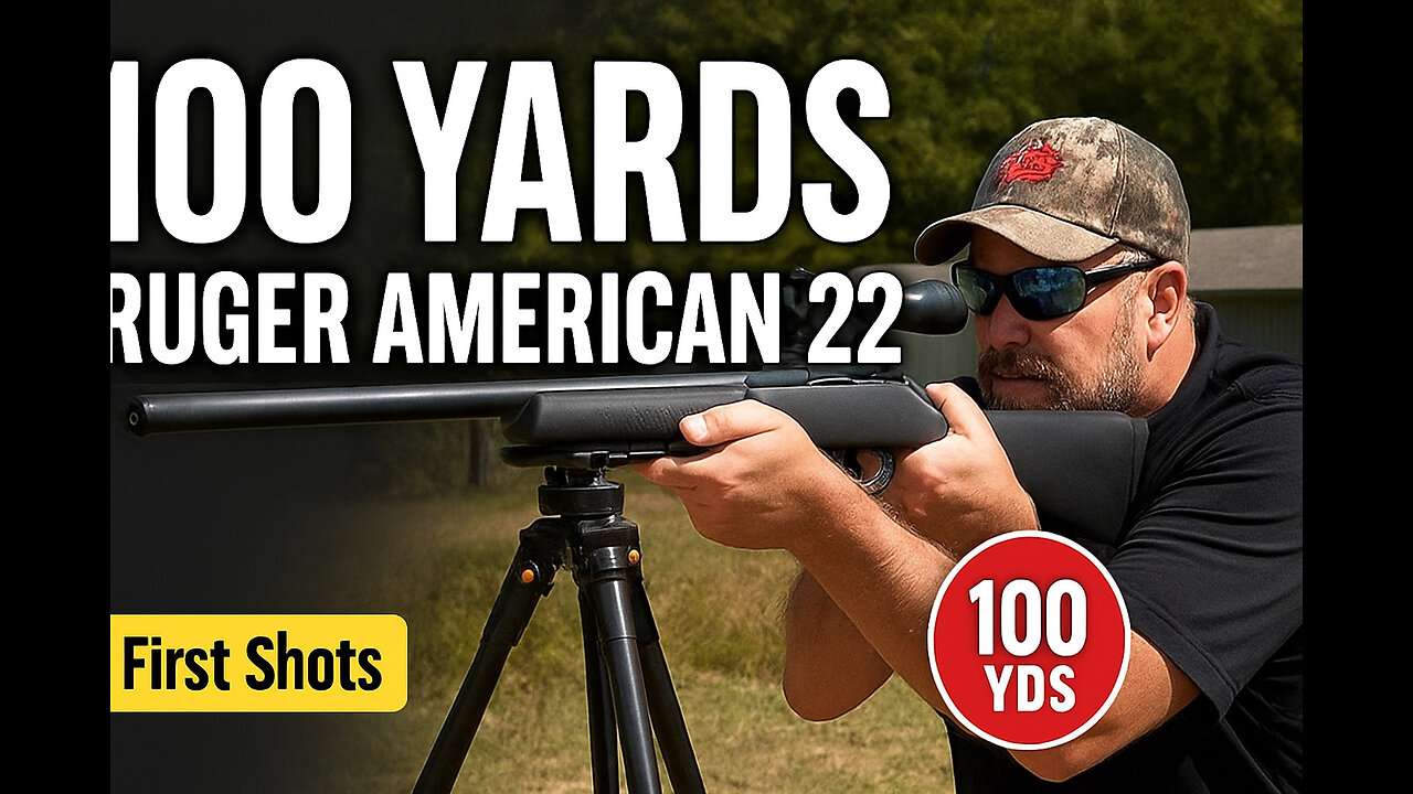 First Shots: Ruger American 22lr @ 100 Yards Plinking