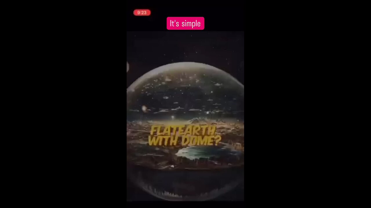 Earth is Flat, under a dome