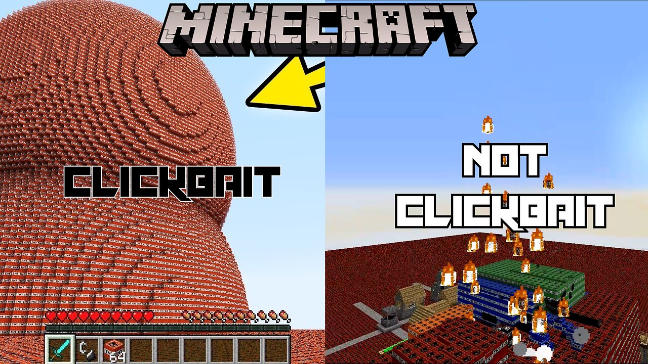 HUGE MINECRAFT TNT WORLD EXPLOSION (Non Clickbait Version)