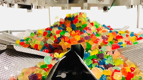 GUMMY BEARS Packing Machine | Automatic Gummy Filling Machine | Dimpled Weigher Packaging Hightek