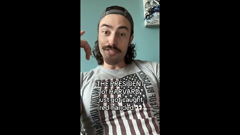 Ian Carroll ~ THE PRESIDENT- of HARVARD* just got caught * red-handed