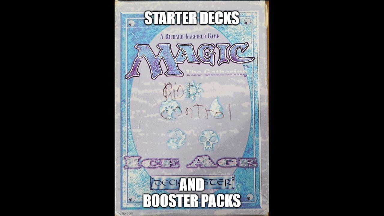 A CCG Terminology Lesson - "Starter Decks" & "Booster Packs" - From the CCG Museum