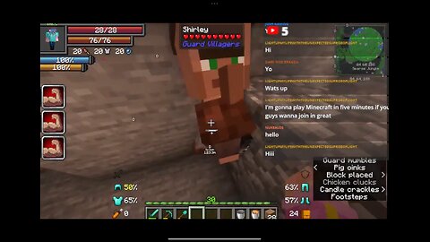 Villager attempts jumping into lava