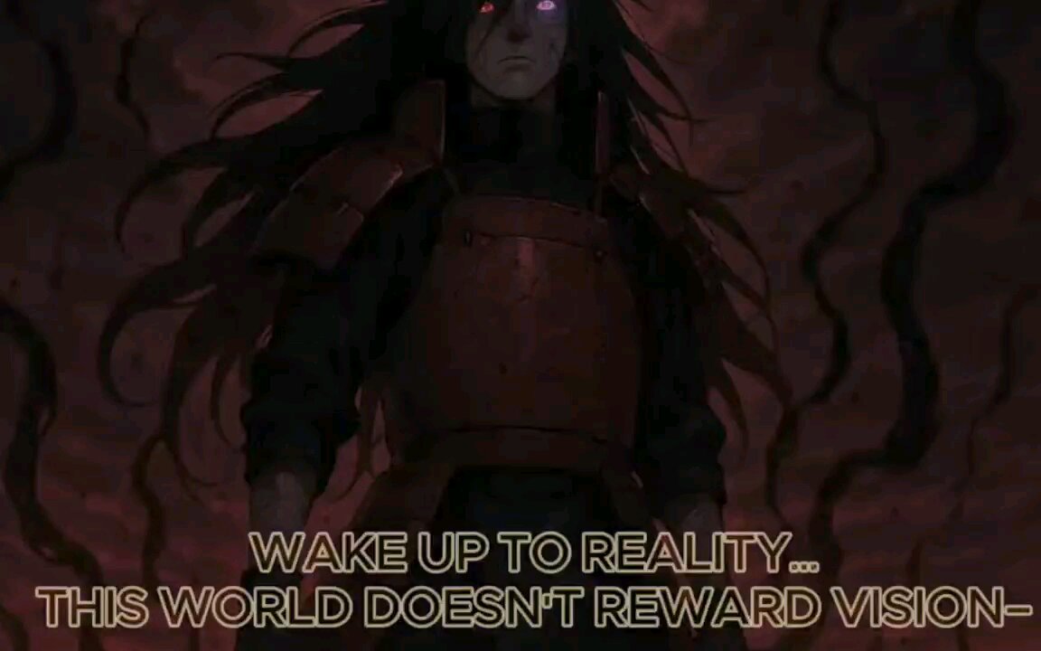 Madara uchia wake up to reality