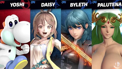 White Yoshi vs Ryza & Thicc Byleth & Thick Palutena [MAKI Member Request NSFW Rumble Exclusive]
