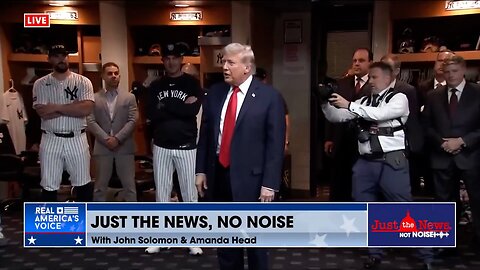 President Trump greets the New York Yankees ahead of tonight’s game