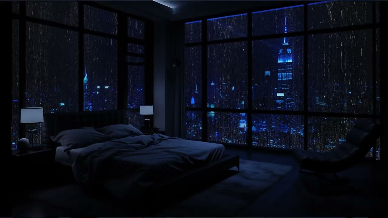 Rain for Sleeping & Relaxation 💤🌧 | Fall Asleep to Night Rain Sounds