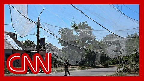 Nick Paton Walsh shows how Ukraine’s low-tech fishing net defense works